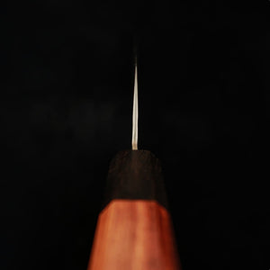 ISHIDUCHI – Nakiri VG10, damas 67 couches, virole ébène noire, manche octogonal rose (165 mm)