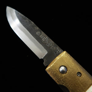 Takeda Hamono Inagaki Saku Bitchu Type Liner Lock Folder A Mammoth Aogami Super