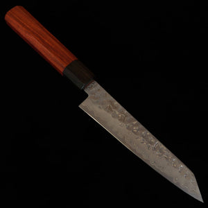 ISHIDUCHI petty kiritsuke VG10, Damasco 67 camadas, cabo octogonal em rosewood com reforço em ébano preto (145 mm)