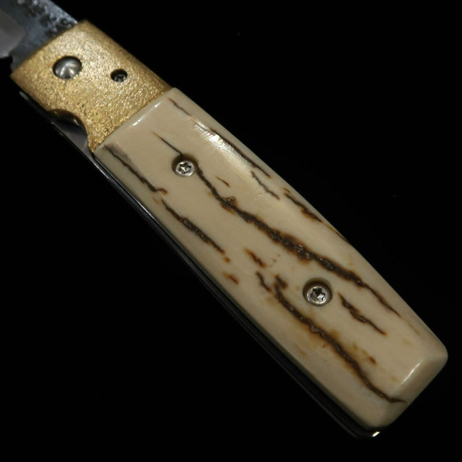武田刃物TAKEDA　備中手打ち鍛冶　稲垣作　備中型　ライナーロックフォルダー　A　マンモス　日立青紙スーパー鋼