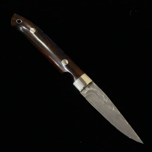 Yuta Katayama "Kawasemi" Caping VG10 Damasco de Níquel Ironwood (73mm)