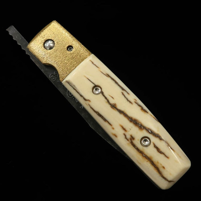 Takeda Hamono Inagaki Saku Bitchu Type Liner Lock Folder A Mammoth Aogami Super