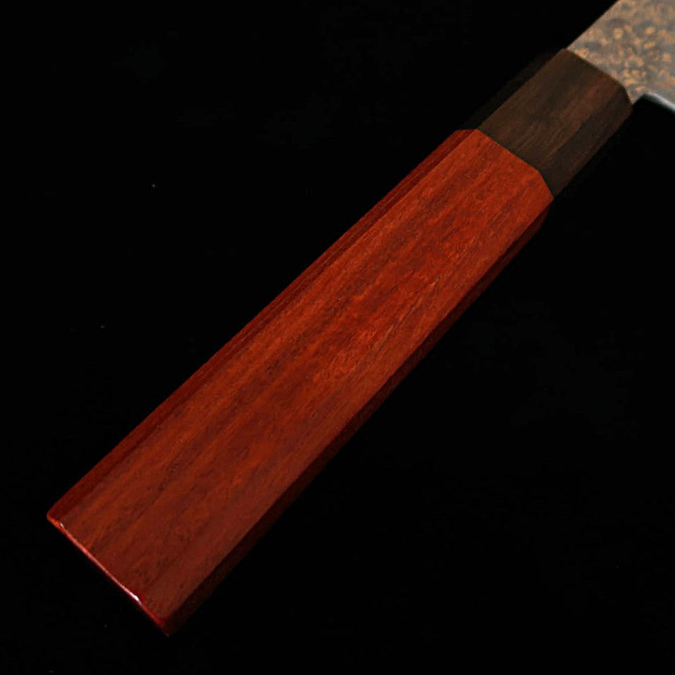石鎚ISHIDUCHI 切付牛刀 VG10 67層ダマスカス ローズ八角黒檀口（210mm）