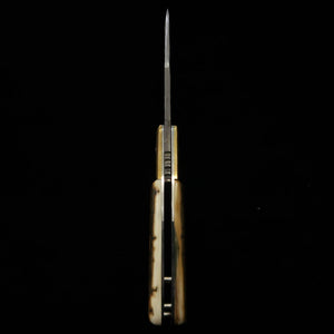 武田刃物TAKEDA　備中手打ち鍛冶　稲垣作　備中型　ライナーロックフォルダー　B　マンモス　日立青紙スーパー鋼（75mm）