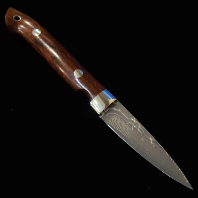 Yuta Katayama "Kawasemi" Spear VG10 Damasco de Níquel Ironwood (73mm)