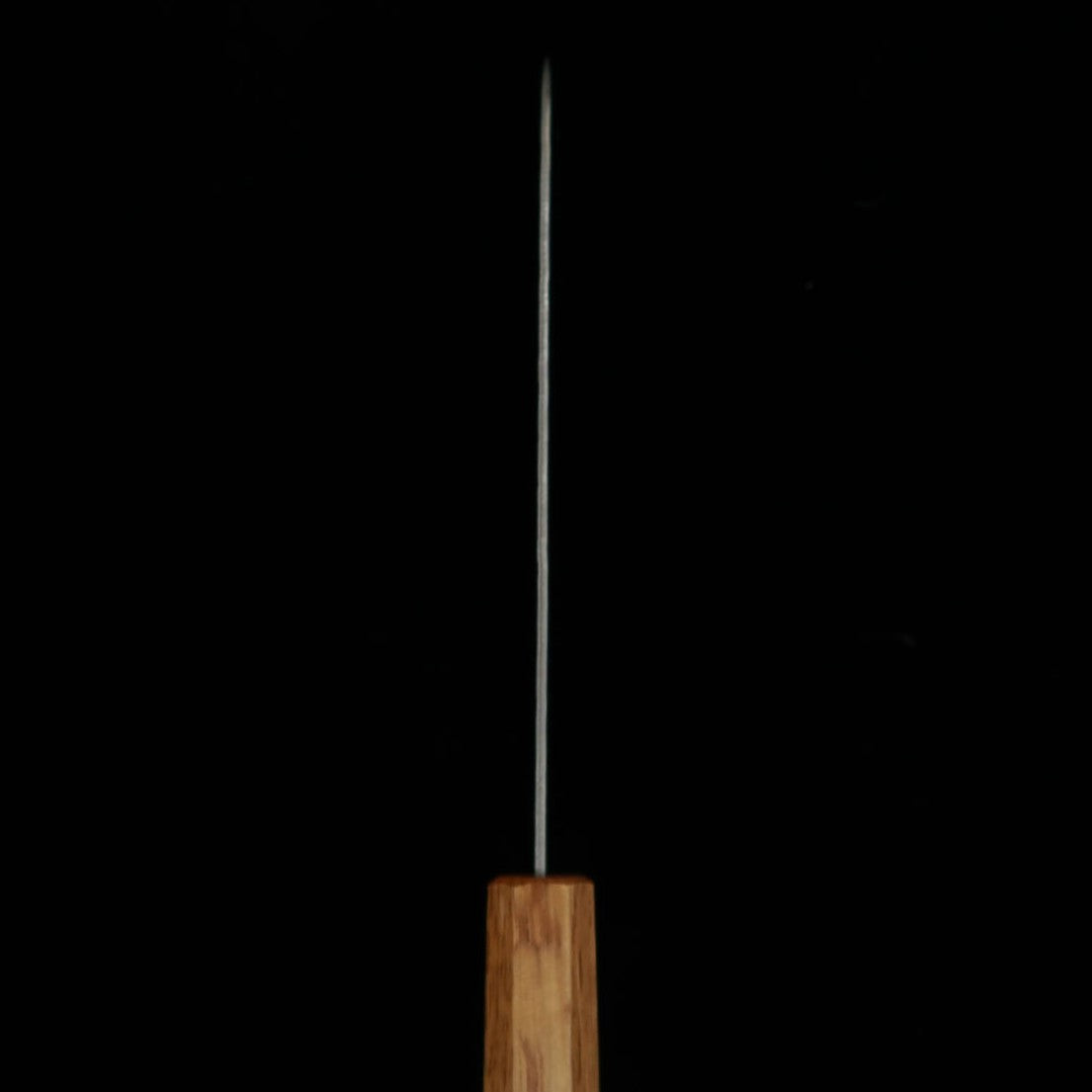 MIURA Santoku Acier suédois Finition Nashiji Damas Manche octogonal laqué (165 mm)