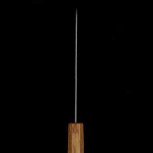MIURA Santoku Acier suédois Finition Nashiji Damas Manche octogonal laqué (165 mm)