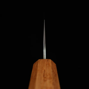MIURA Santoku Acier suédois Finition Nashiji Damas Manche octogonal laqué (165 mm)