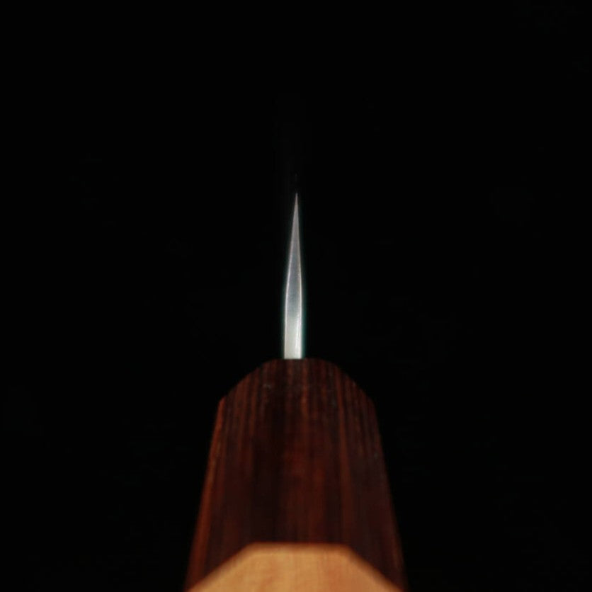三浦MIURA ペティ 銀紙三号 梨地 欅柄（135mm）