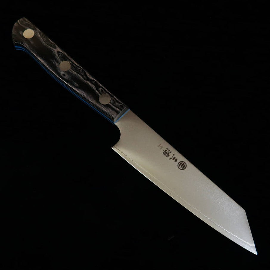 Couteau Kiritsuke Petty Miura (120 mm) – Acier SLD, manche en bois composite noir avec liseré de couleur