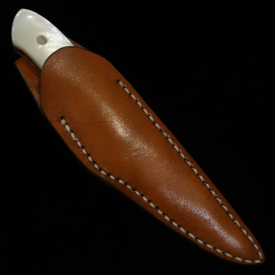 Takeda Hamono Moriya Made Sheath Knife Pearl Handle