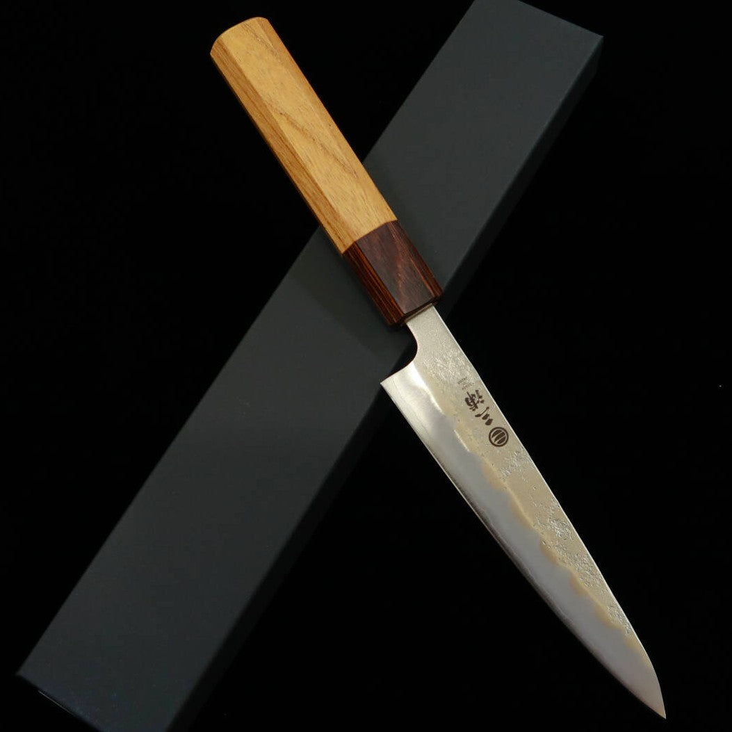 MIURA Petty Acero Gingami nº 3 acabado Nashiji Mango de zelkova (135/150 mm)