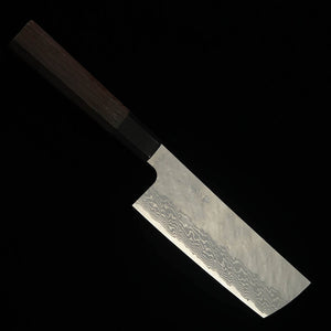 Nigara Hamono forge NIGARA Sakimaru Nakiri VG10 Damas martelé, manche en wengé (165 mm)
