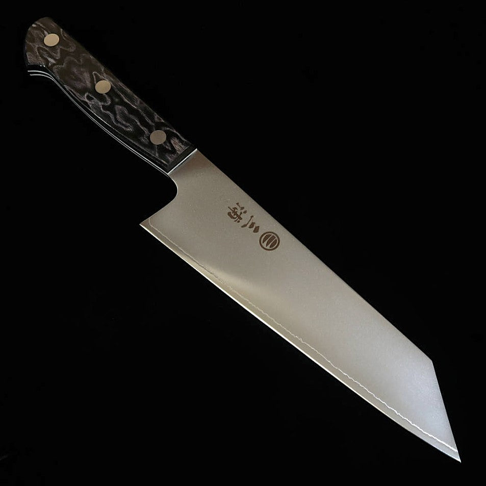 三浦MIURA 切付三徳 SLD 黒合板柄 カラーライン（180mm）