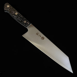 三浦MIURA 切付三徳 SLD 黒合板柄 カラーライン（180mm）