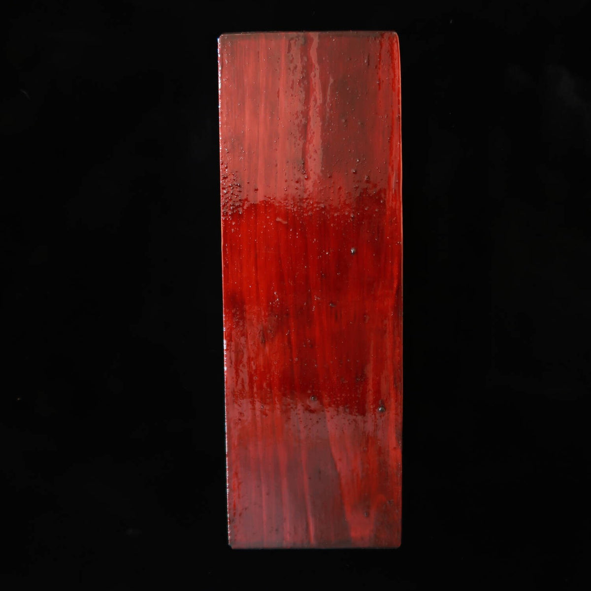 天然砥石　奥殿 合砥 コッパ 台付き 　60×151×22mm