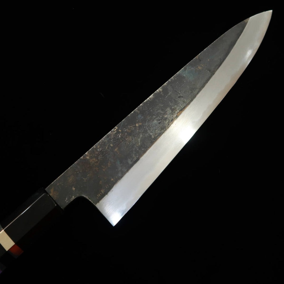 MIURA Tadaki Gyuto, White Steel No. 2, Kurouchi, Custom Handle (240mm)