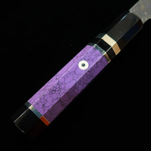 MIURA Tadaki Gyuto, White Steel No. 2, Kurouchi, Custom Handle (240mm)