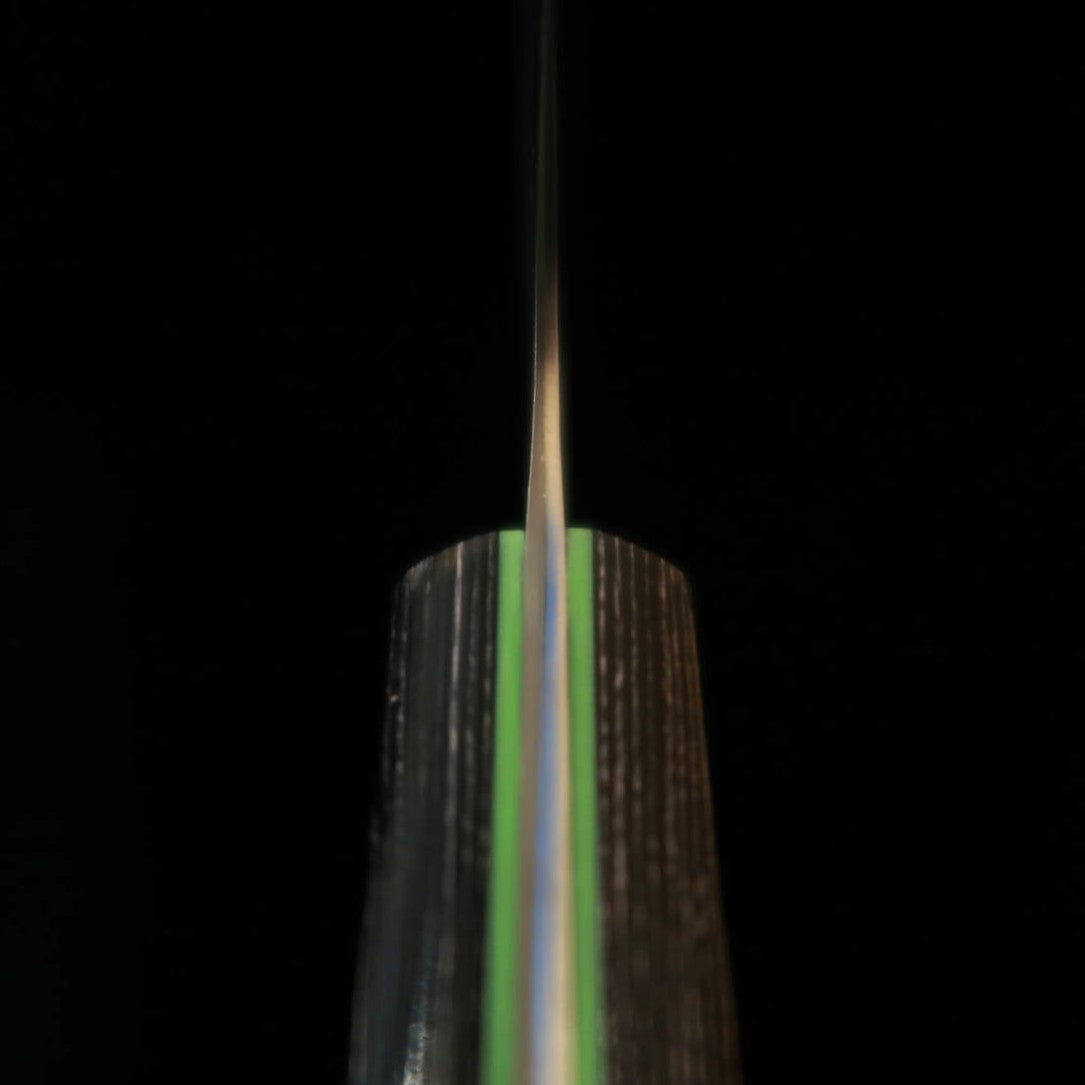 三浦MIURA 切付三徳 SLD 黒合板柄 カラーライン（135mm）