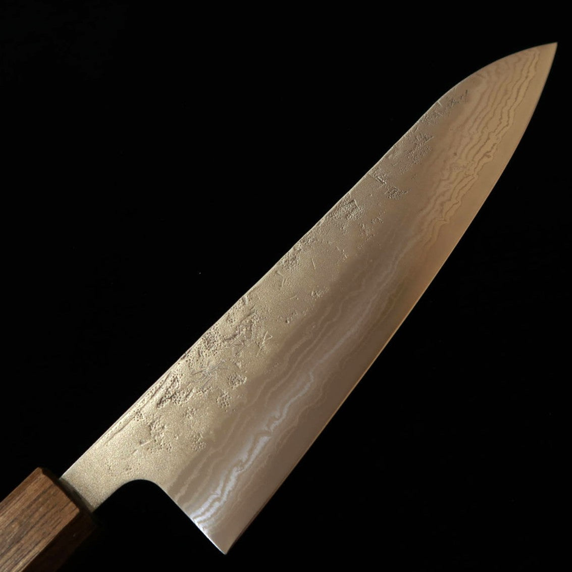 刃道 HADO 翁流 牛刀 スウェーデン鋼 和紙地 黒樫柄 （210mm）