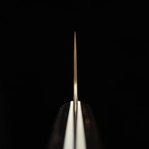Couteau Kiritsuke Gyuto Miura (210 mm) – Acier SLD, manche en bois composite noir avec liseré de couleur