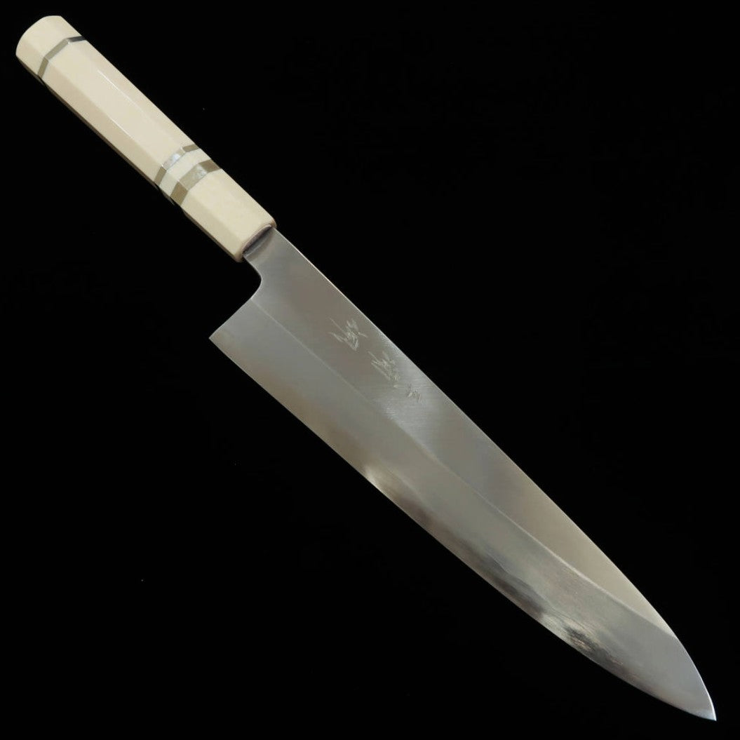 Miura Obidama Single-Edged Gyuto, Ginsan, Kasumi Finish, Corian Handle (240mm)