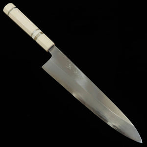 MIURA Obidama Gyuto simple biseau Acier Gin-san No.3 Finition bois de polissage Manche Corian (240 mm)