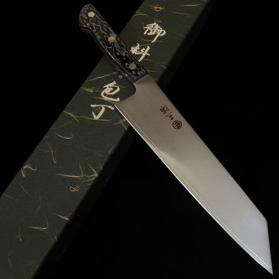 三浦MIURA 切付牛刀 SLD 黒合板 カラーライン（240mm）