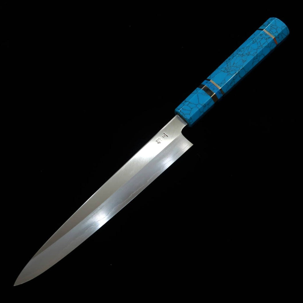 Kagekiyo Petty Japonês Gin #3, cabo turquesa (210mm)