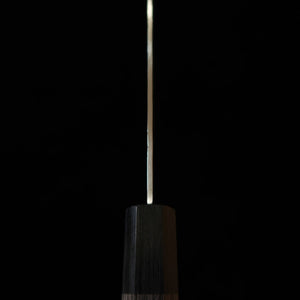 HIGUCHI Higuchi, santoku VG10, damas 8 couches, finition nashiji, manche en contreplaqué gris (180 mm)