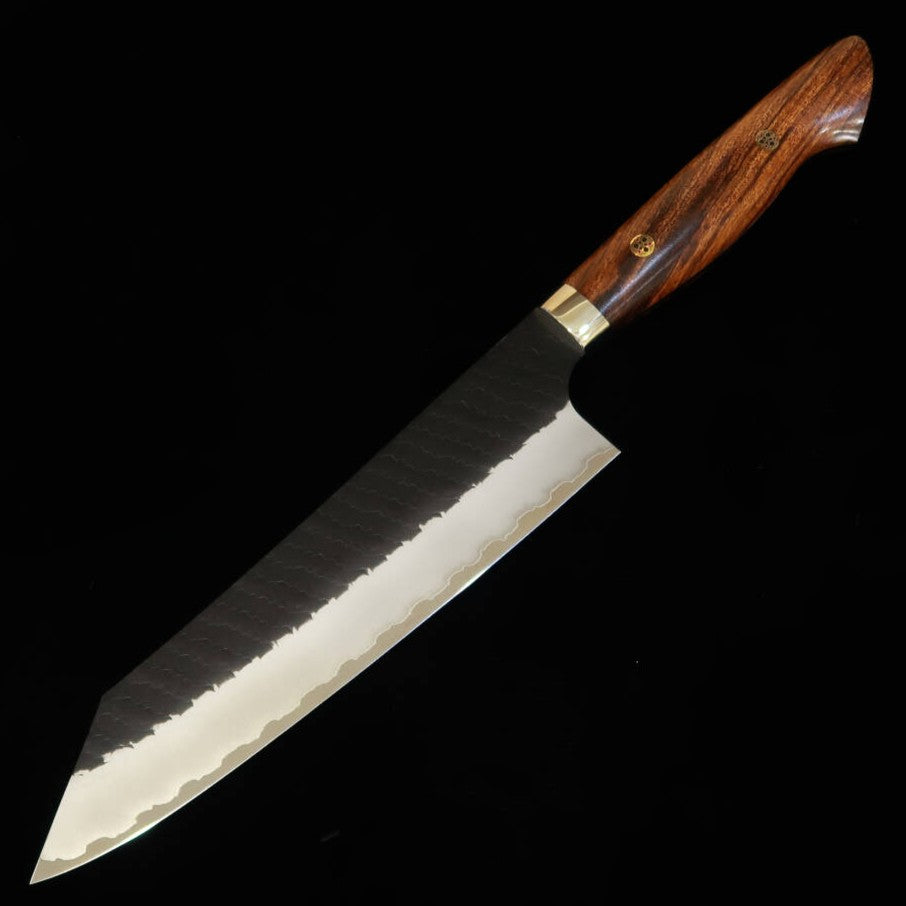 NIGARA Kiritsuke Gyuto SG2 Kurouchi Tsuchime Ironwood Handle 210mm