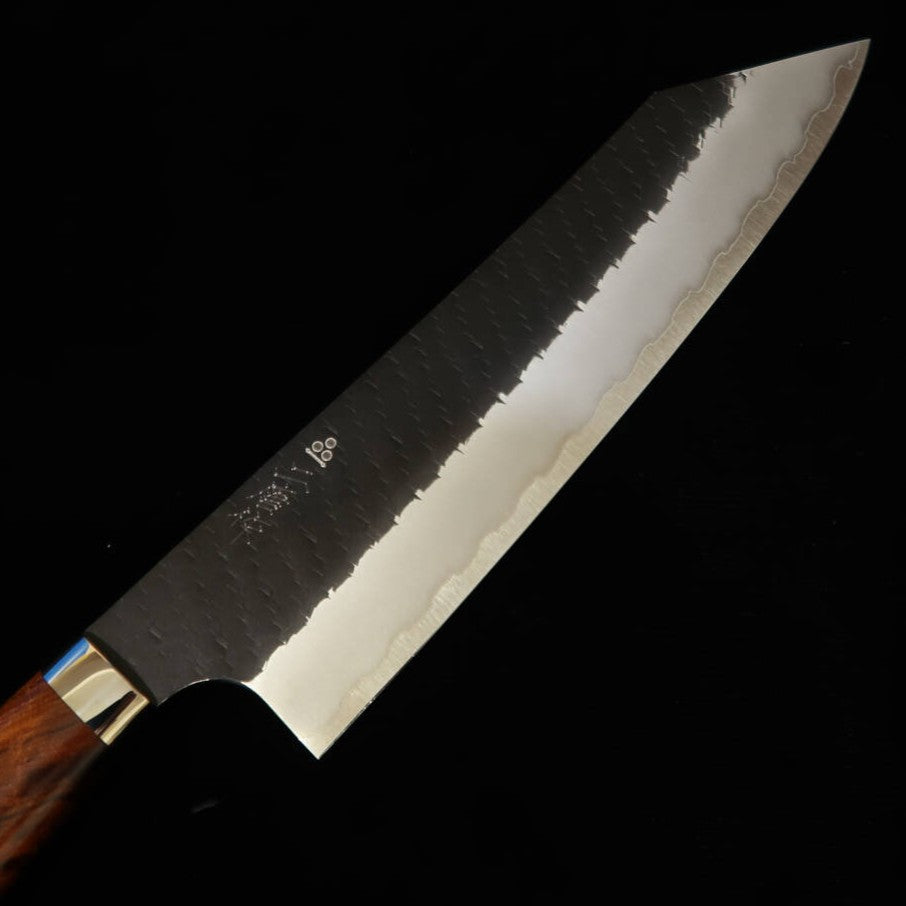 NIGARA Kiritsuke Gyuto SG2 Kurouchi Tsuchime Ironwood Handle 210mm