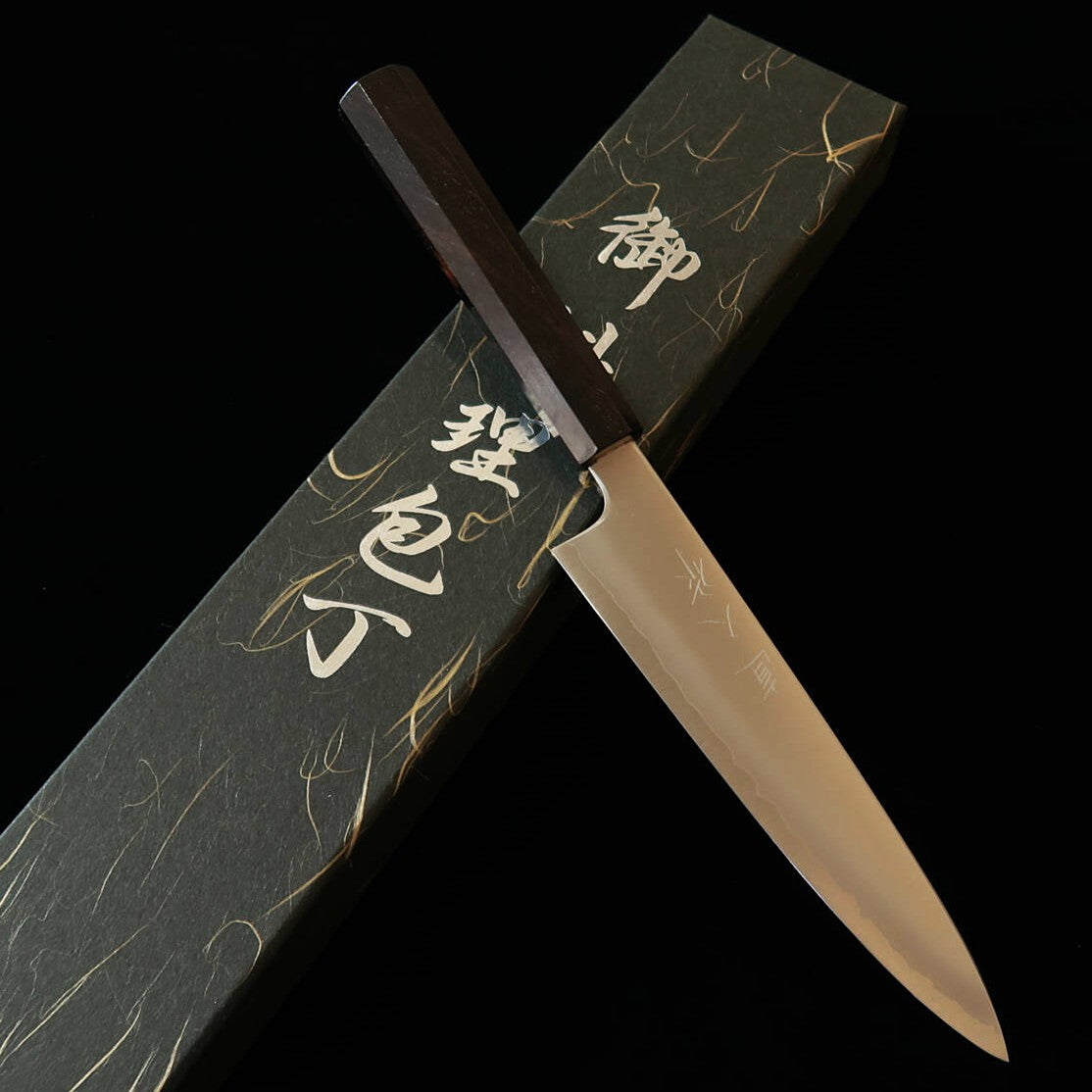 NAOHITO Naohito Petty cobalt special, manche octogonal en ébène (165 mm)