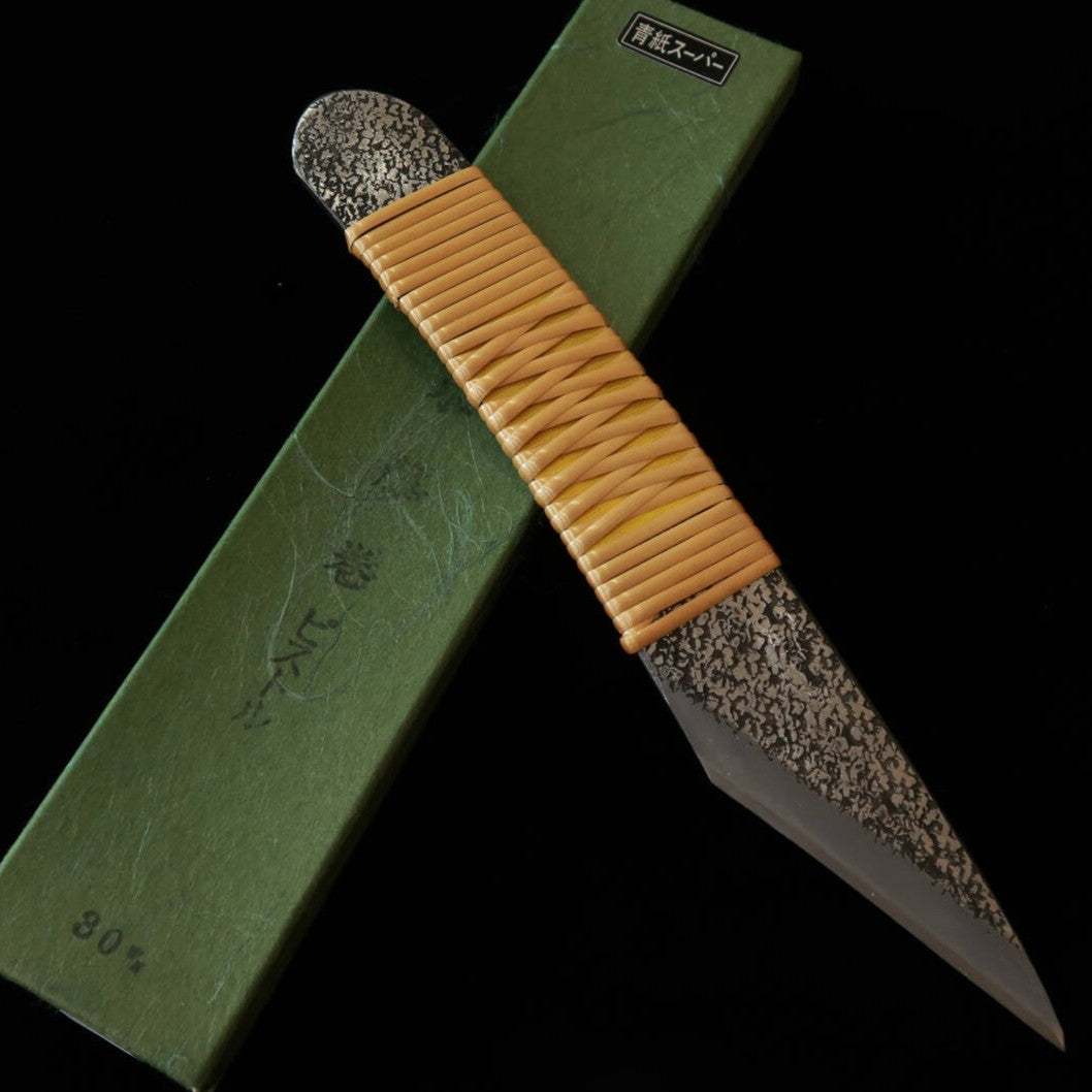 Kirikomi kogatana Aogami Super, tipo pistola, mango enrollado en ratán (30 mm)