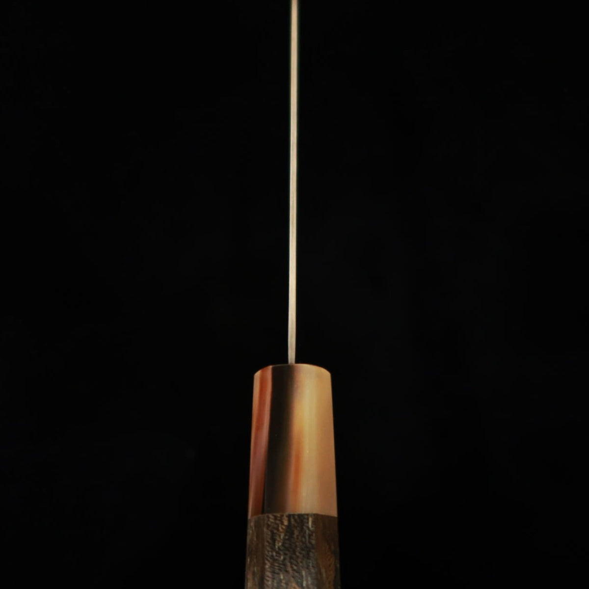 三浦MIURA 三徳 銀紙三号 鏡面 ダマスカス 白水牛黒柿柄（170mm）