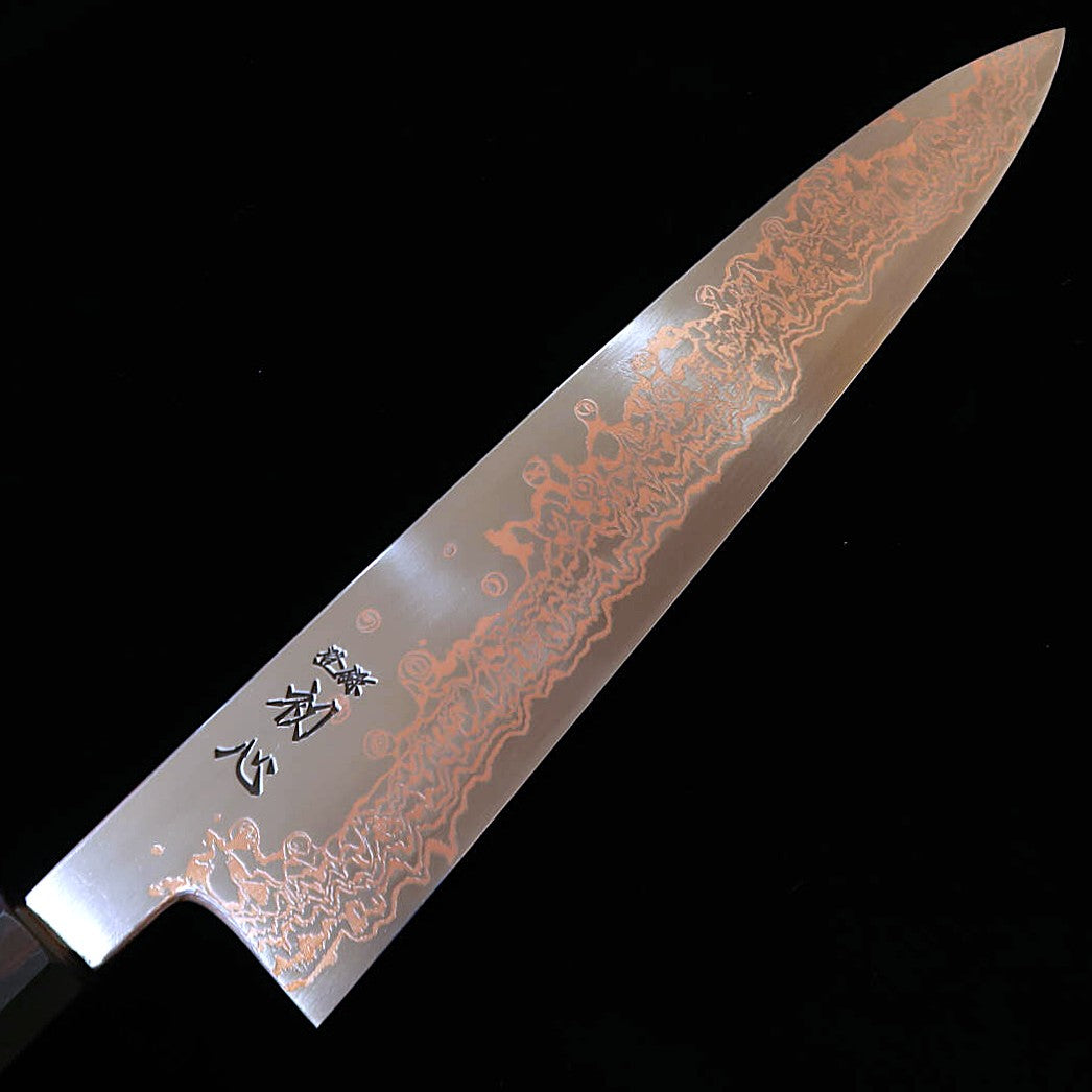 初心HATSUKOKORO 牛刀 SLD 有色ダマスカス 黒檀八角柄（270mm）
