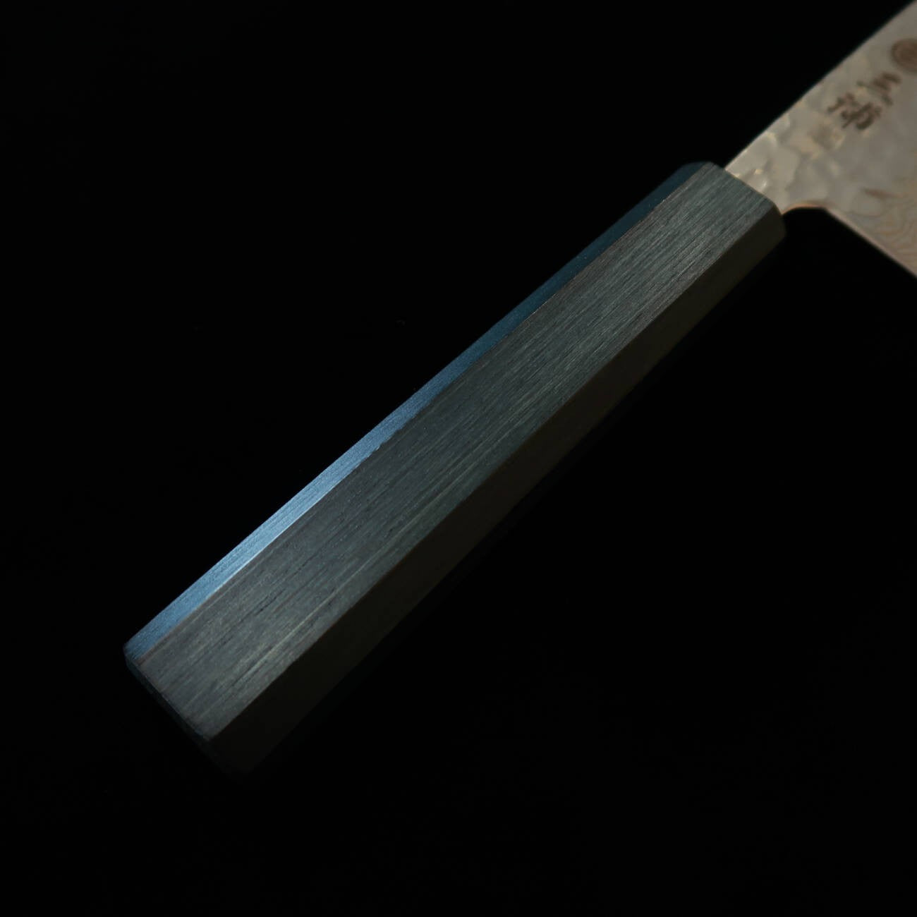 Miura Santoku Gingami No.3 Damas Blanc Tsuchime, Manche San-ai (165 mm)