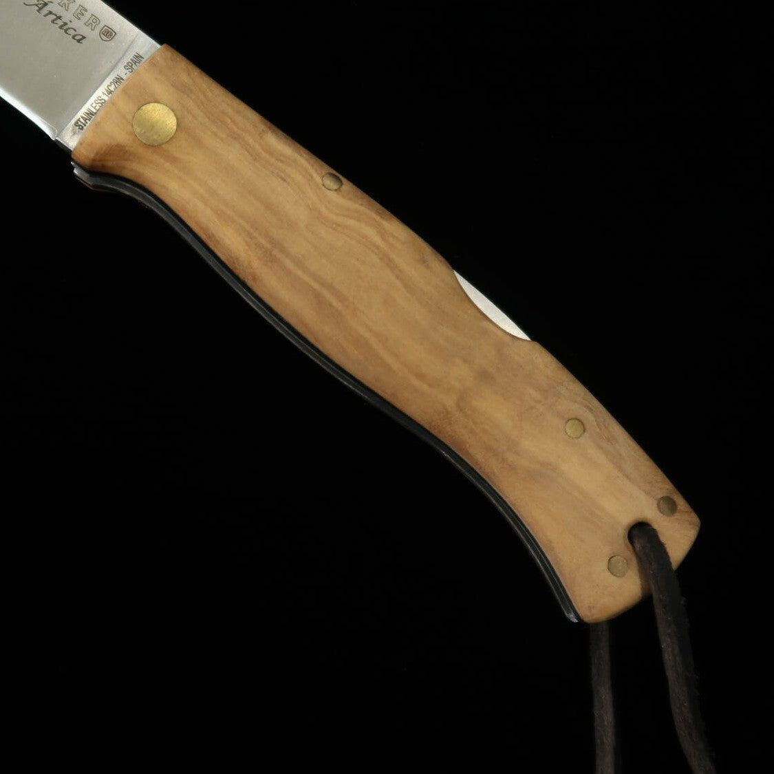 JOKER Joker Altica jok-NO156 Mango de madera de olivo Cuchillo plegable (75 mm)