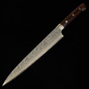 Saji Takeshi SAJI TAKESHI Sujihiki R2, damasco ennegrecido, mango de ironwood (240/270 mm)