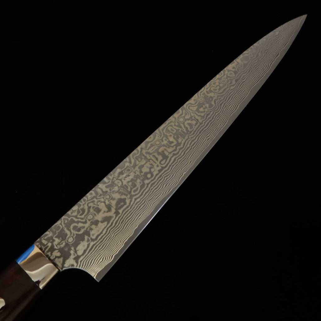 Saji Takeshi SAJI TAKESHI Sujihiki R2, damasco ennegrecido, mango de ironwood (240/270 mm)