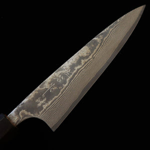 SAJI TAKESHI Petty VG10 Damasco escurecido (150 mm)
