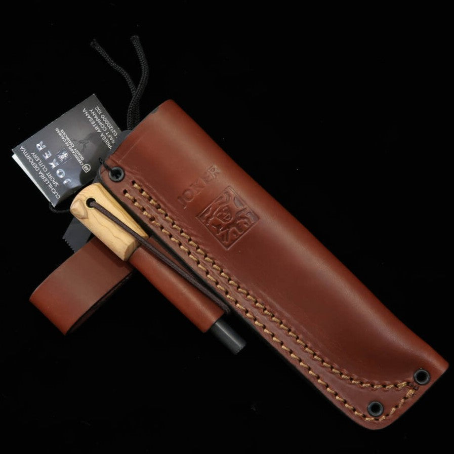 JOKER jok0007 CO123-P Ember F Olive con ferrocerio Navaja bushcraft
