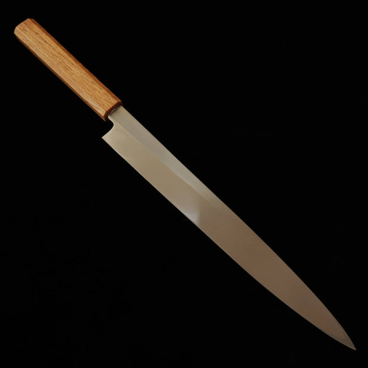 三浦 MIURA 柳刃 白紙二号 本霞 樫八角漆塗柄 左利き用（270mm）