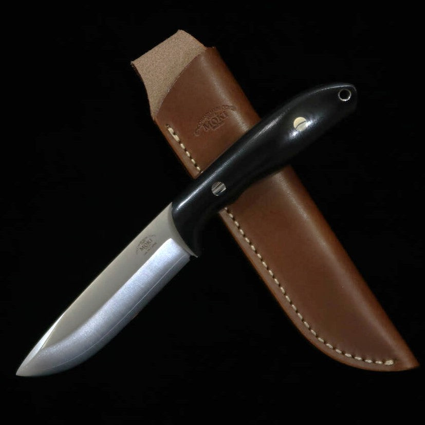 Outdoor knife MOKI Berg MK-2021BM/CO VG7/LAM Black Linen Micarta (110mm)
