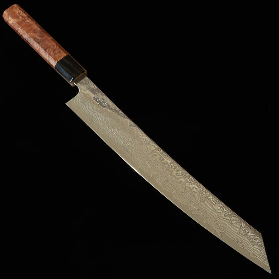 ENKYU Kiritsuke Sujihiki, SG2, Damascus finish with Quinced octagonal handle (270mm)