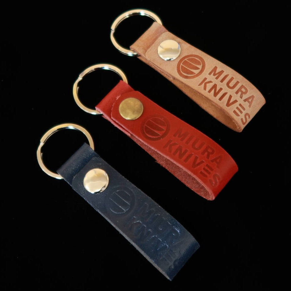 Porte-clés boucle aléatoire original Miura – cuir (MIURAKNIVES)