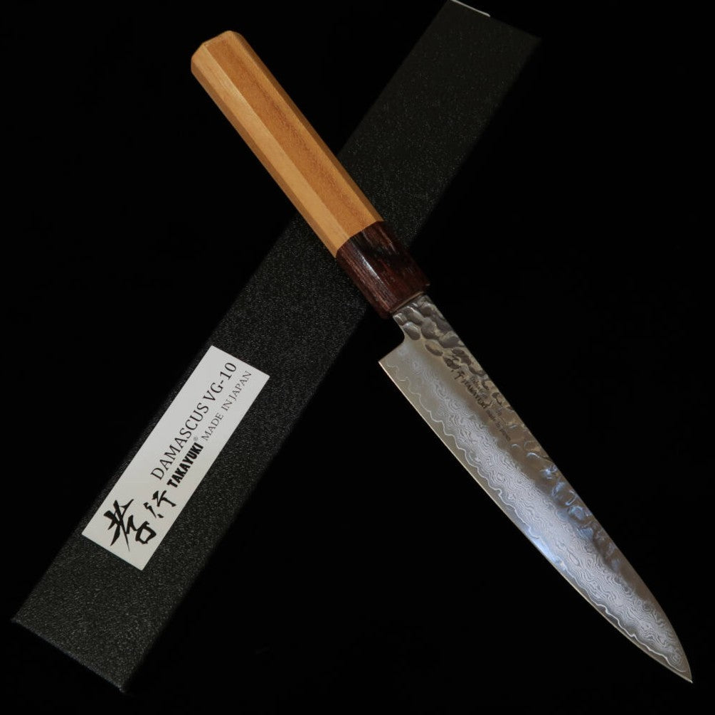 SAKAI TAKAYUKI, VG10, Petty, 33-Layer Damascus Steel with Keyaki Octagonal Handle (150mm)