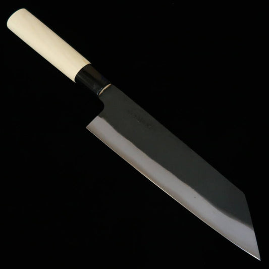 HIDARI YORIMITSU, Bunka, acier SK, finition noire, manche en magnolia (200 mm)