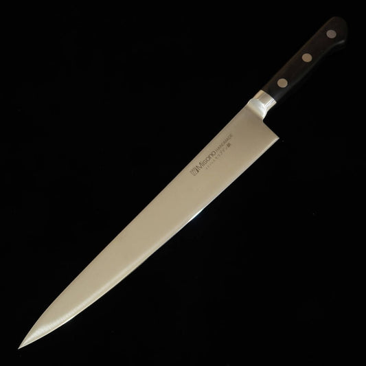 MISONO Molybdenum Steel Sujihiki Slicer with Black Plywood Handle (240/270mm)