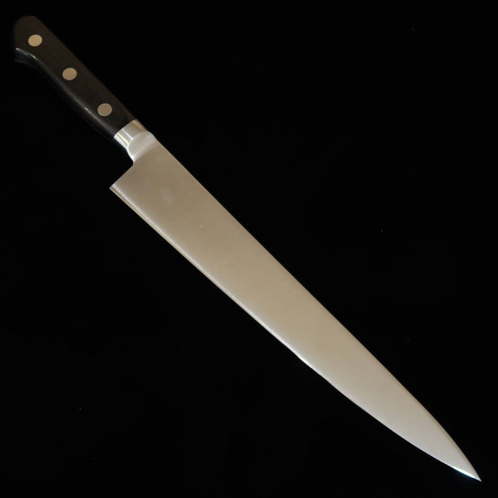 MISONO Molybdenum Steel Sujihiki Slicer with Black Plywood Handle (240/270mm)